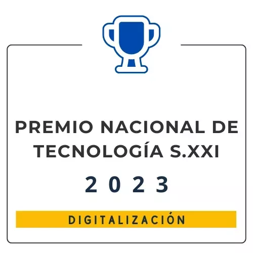 2023 - Premio Nacional de Tecnología S.XXI Digitalización