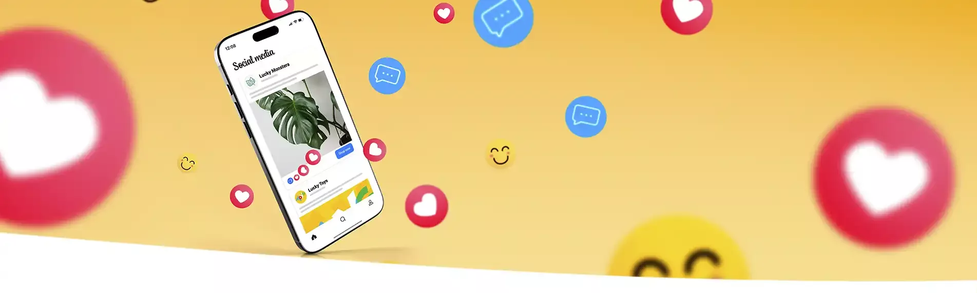 Publicaciones en Instagram y Facebook