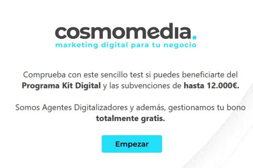 Test en 1 minuto para acceder al Kit Digital