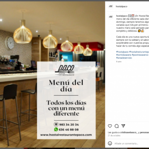 Post Restaurante menús
