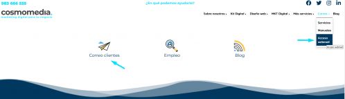 Acceso al webmail de Cosmomedia