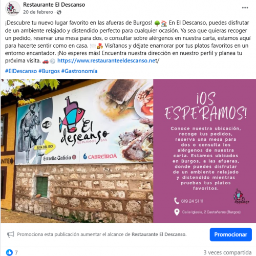 ejemplos para redes de restaurantes
