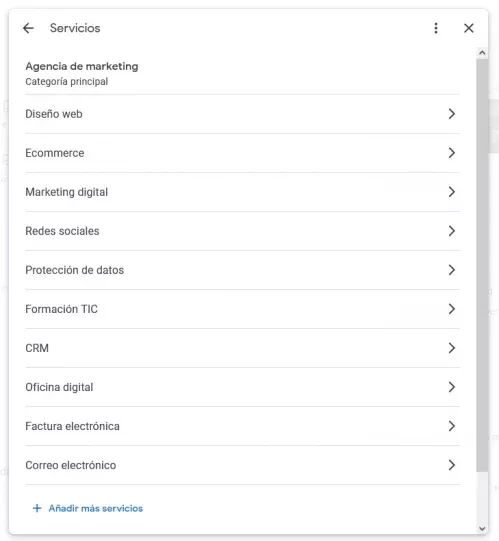 Como publicar servicios en la ficha de Google