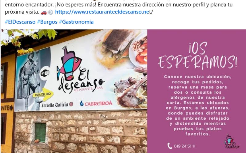 ejemplos para redes de restaurantes