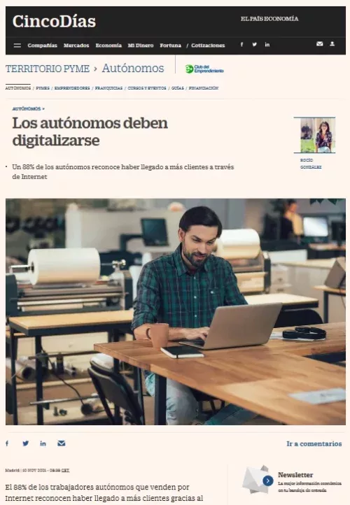 Los autónomos deben digitalizarse