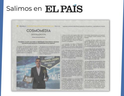 Premio Nacional Tecnología Siglo XXI   Cosmomedia El País
