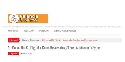 Dudas Kit Digital   Valencia Business