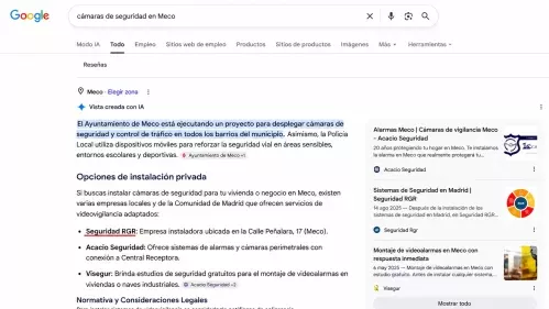 Empresa instaladora privada destacada como referencia en su zona de actuación a través de Google
