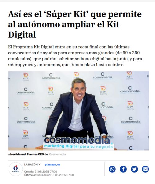 Entrevista en La Razón Súper Kit Digital Entrevista en La Razón Súper Kit Digital