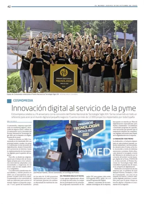 Suplemento 'Innovadores' del diario El Mundo de Castilla y León