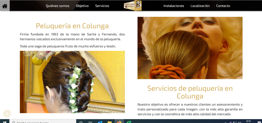 Página web Peluquería 5