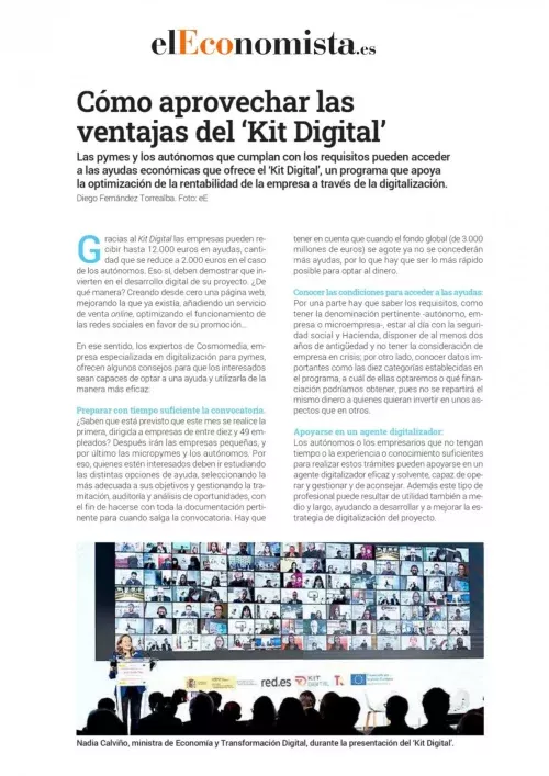 Cómo aprovechar el Kit Digital