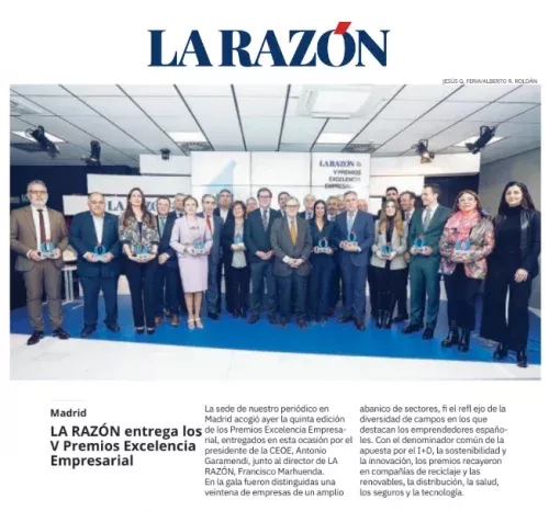 Artículo del diario La Razón sobre el premio