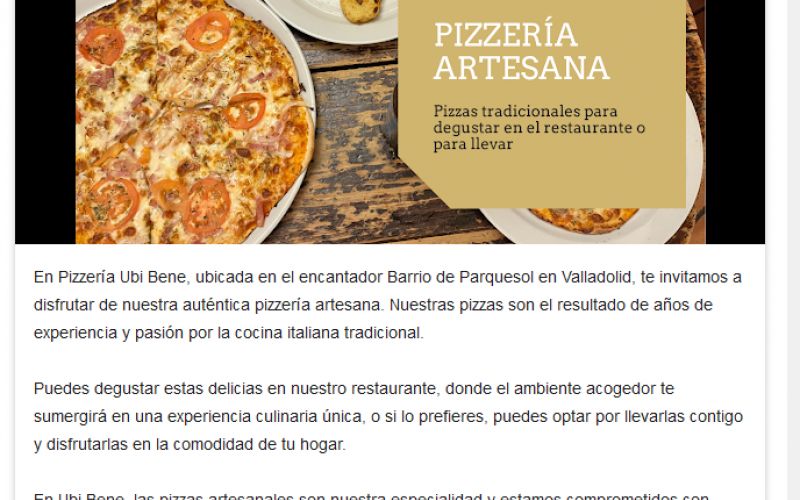 Post Restaurante en Google