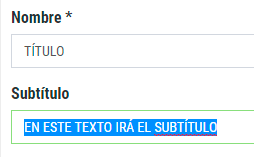 Nuevo campo de subtítulo en galerías y categorías Nuevo campo de subtítulo en galerías y categorías