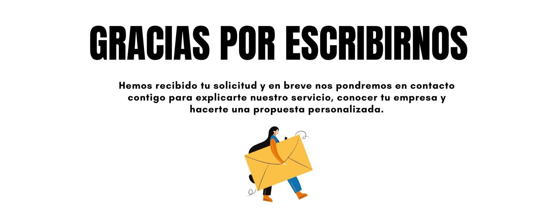 Mensaje de Gracias por escribirnos - Cosmomedia