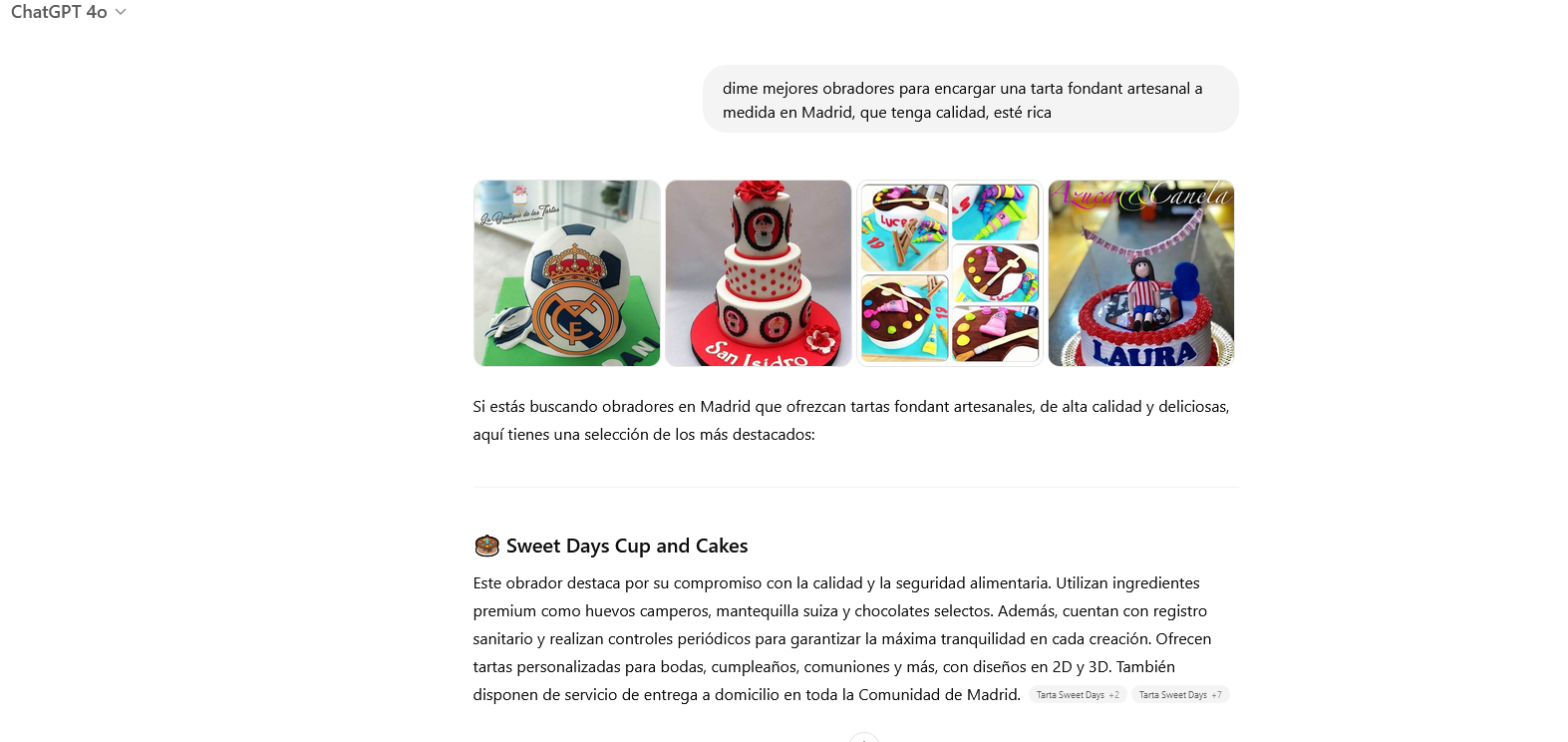 Ejemplos de empresas que salen en ChatGPT   Posicionamiento GEO SweetDays