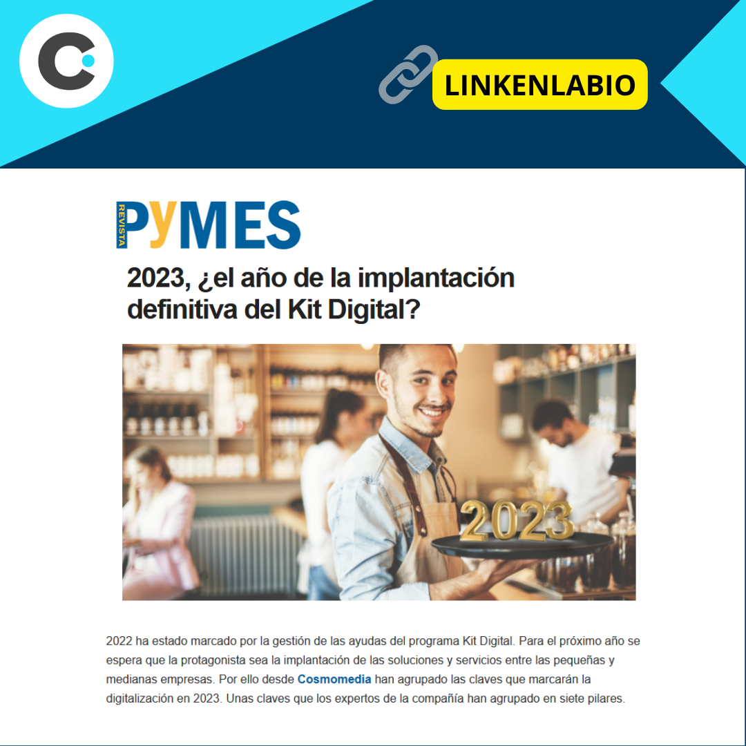 Artículo Tendencias de la digitalización de la pyme en 2023, en Revista Pymes