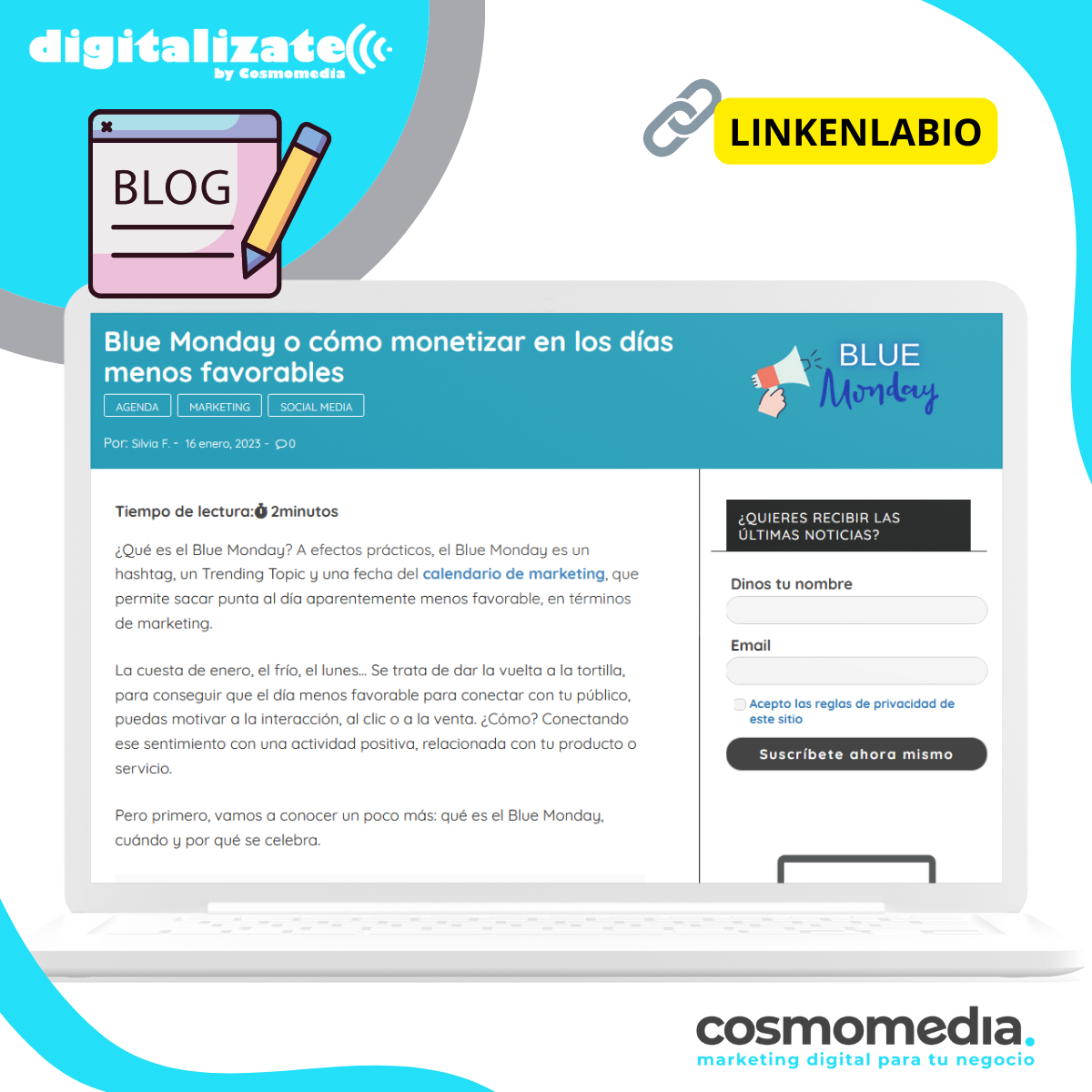 Blue Monday Marketing digital para la empresa