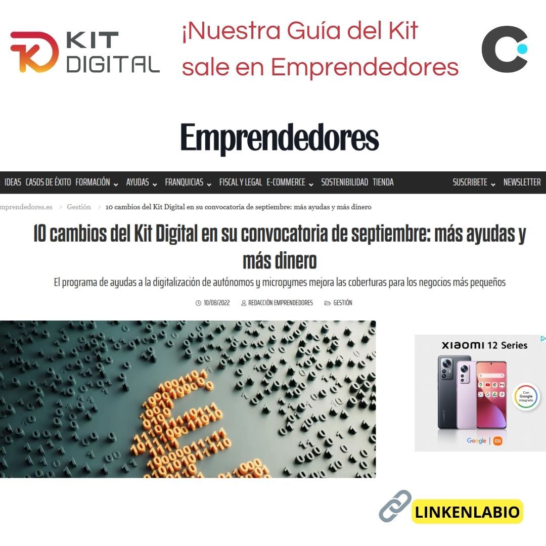 Guía de cambios del Kit Digital - agosto y septiembre