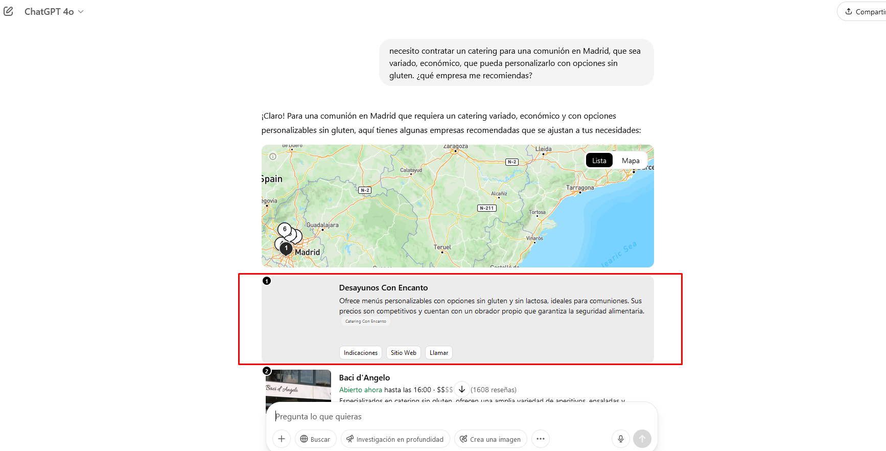 Ejemplos de empresas que salen en ChatGPT   Posicionamiento GEO Desayunos