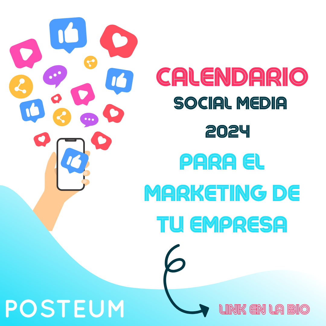 Calendario 2024 Social Media para el marketing de la empresa   Posteum