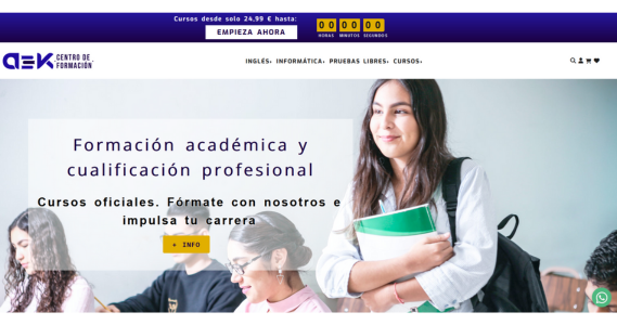 Ecommerce de academia