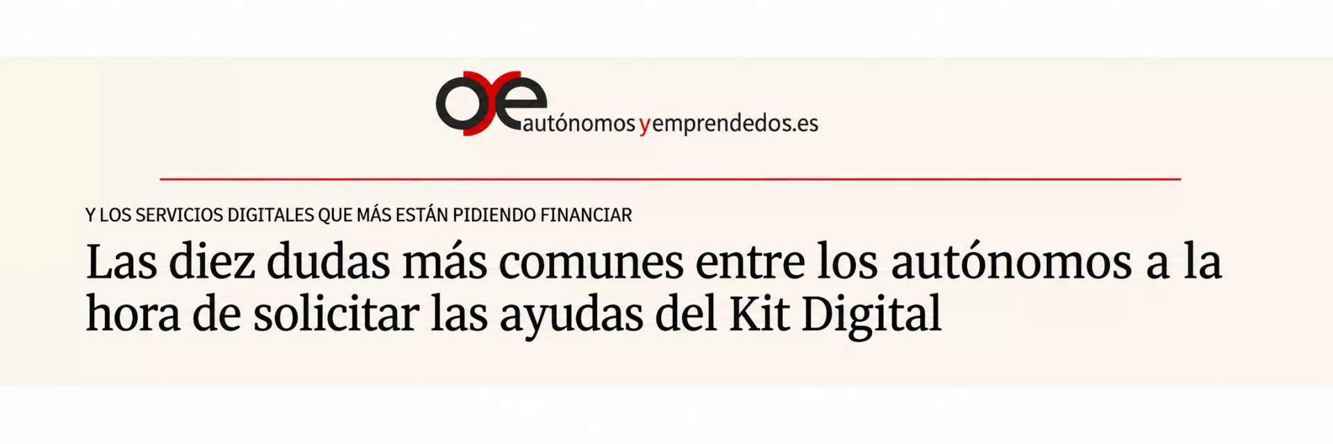 Autónomos y emprendedores Autónomos y emprendedores