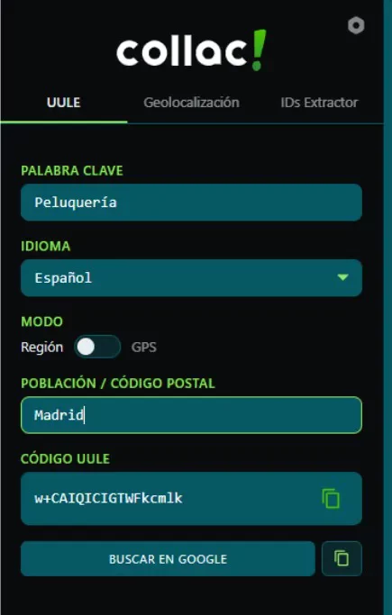 Configuración de Collac