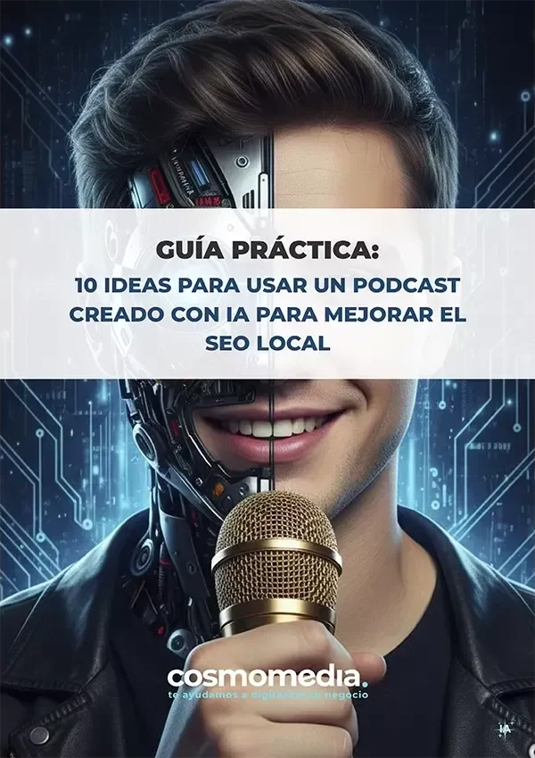 Portada guía 10 ideas para usar un podcast creado con IA para mejorar el SEO local